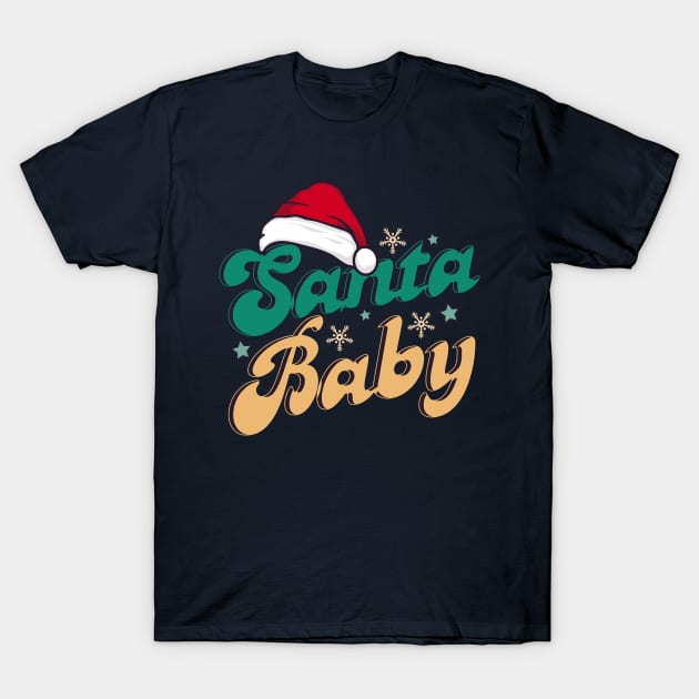 Santa baby hat cute T-Shirt by JDVNart